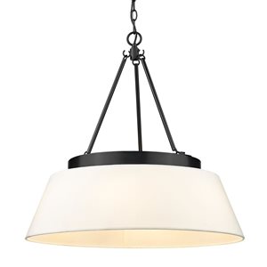 Golden Lighting Penn 6-Light Industrial Chandelier - Matte Black