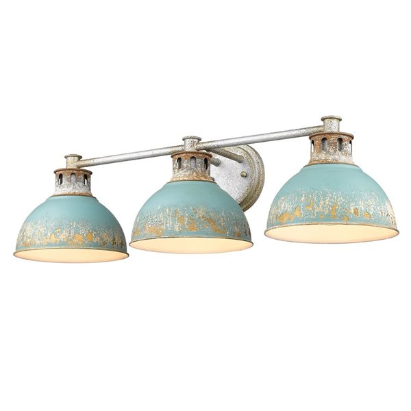 Galvanized vanity store light