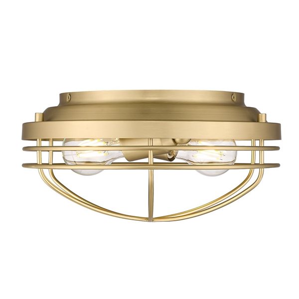 Champagne bronze deals flush mount light