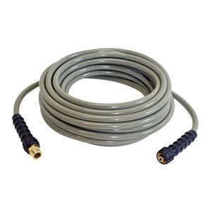 Boyau d'extension/de remplacement pour nettoyeur à haute pression de Simpson, 5/16 po x 40 pi x 3700 lb/po², gris