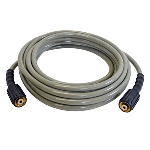 Boyau d'extension/de remplacement pour nettoyeur à haute pression MorFlex de Simpson, 1/4 po x 25 pi x 3300 lb/po², gris