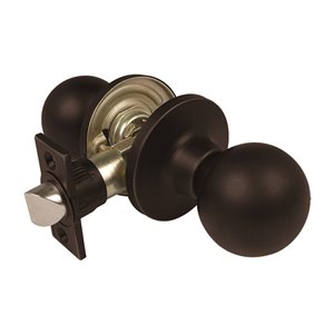 Saturn Passage Door Knob - Matte Black