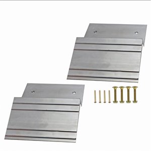 Plaques pour rampes en aluminium Erickson, 2 pqt, 750 lb