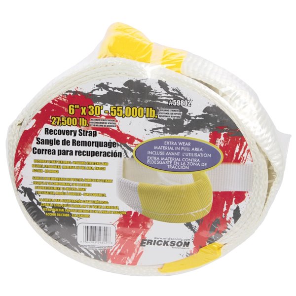 Erickson Recovery Strap Bulk - 30 ft. - 55,000 lbs