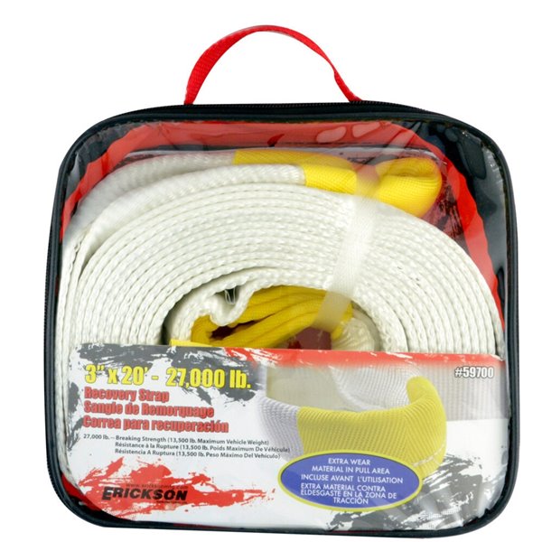 Erickson Recovery Strap with Carry Bag - 20 ft.