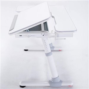 United Canada Hawking Modern Contemporary Adjustable Desk - 38-in - Gray Matte