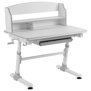 United Canada Fogel Modern Contemporary Adjustable Desk - 72-in - White Matte