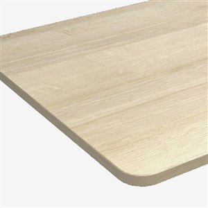 Table pour bureau d'United Canada moderne contemporain ajustable, 30 po, brun mat