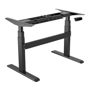 United Canada Bordeaux Modern Contemporary Adjustable Desk - 65-in - Black