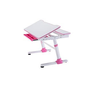 Bureau Plato d'United Canada moderne contemporain ajustable, 38 po, rose mat