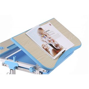 Bureau Galileo d'United Canada moderne contemporain ajustable, 27 po, bleu mat