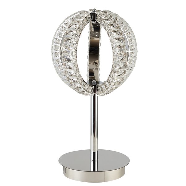 Design Living LED Table Lamp - 27-in - Chrome