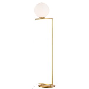 Design Living Floor Lamp - 64.5-in - Brass