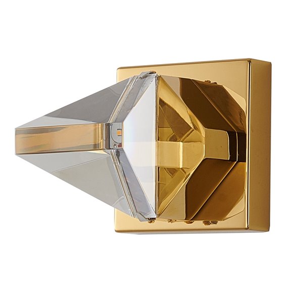 Design Living LED Wall Sconce - 1-Light - 4.3-in - Brass