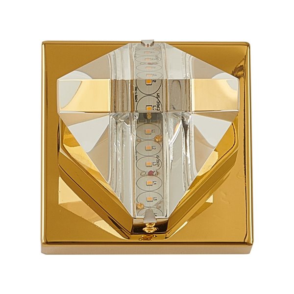 Design Living LED Wall Sconce - 1-Light - 4.3-in - Brass