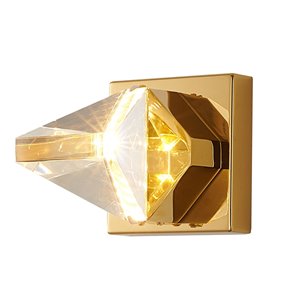 Design Living LED Wall Sconce - 1-Light - 4.3-in - Brass