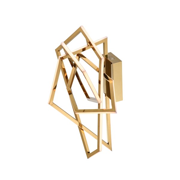 Design Living LED Wall Sconce - 3-Light - 19.6-in - Gold NL44G-W | RONA