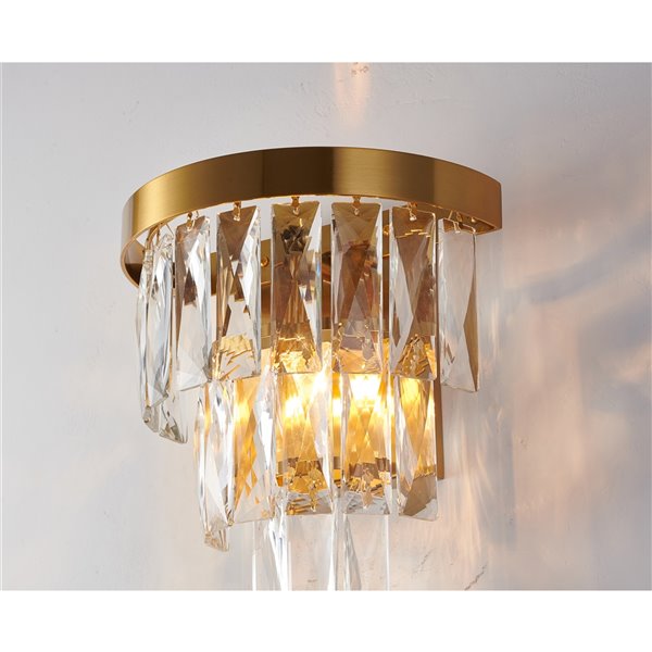 Design Living Wall Sconce - 1-Light - 10-in - Gold