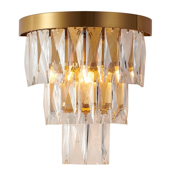 Design Living Wall Sconce - 1-Light - 10-in - Gold