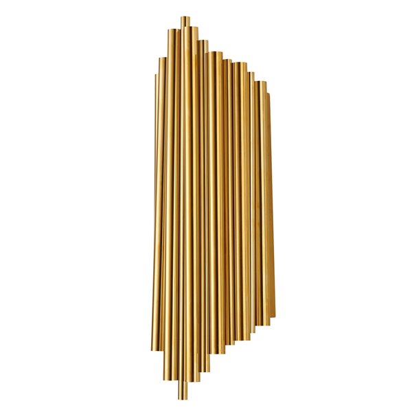 Design Living Wall Sconce - 2-Light - 7-in - Gold