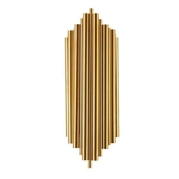 Design Living Wall Sconce - 2-Light - 7-in - Gold