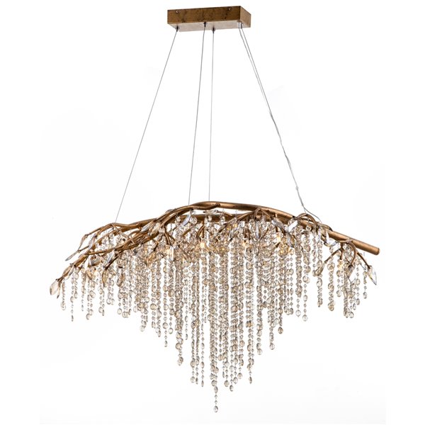 Design Living Chandelier - 11-Light - 43.3-in x 27.5-in - Gold AZ05GD ...