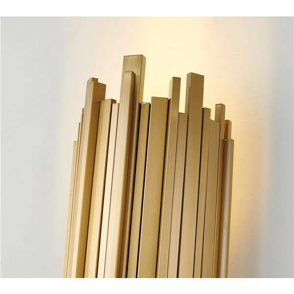 Design Living Wall Sconce - 5.5-in - 2-Light - Gold