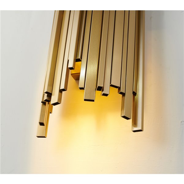 Design Living Wall Sconce - 5.5-in - 2-Light - Gold