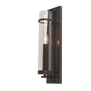 Design Living Wall Sconce - 1-Light - 5.2-in - Dark Brown