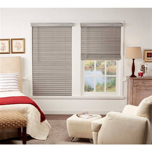 allen + roth Cordless Horizontal Blind with 2in Vinyl Slat 37in x