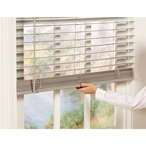 allen + roth Cordless Horizontal Blind with 2in Vinyl Slat 24in x