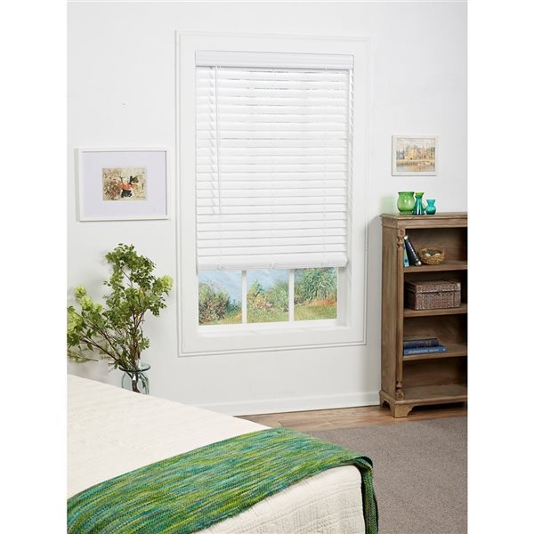 allen + roth Cordless Horizontal Blind with 2in Vinyl Slat 28in x