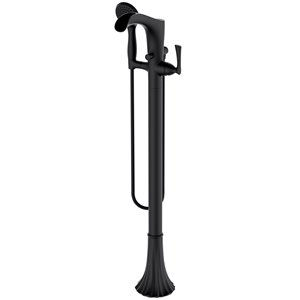 Robinetterie de baignoire autoportante/douchette Rhen de Pfister, noir mat