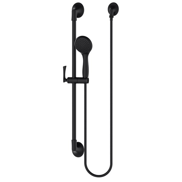 Pfister Rhen Hand Held Shower with Slide Bar Matte Black LG163RHB RONA