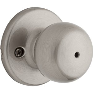 Weiser Fairfax Privacy Knobs - Satin Nickel