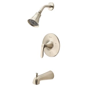 Robinetterie de bain et douche à 1 poignée Weller de Pfister, nickel brossé
