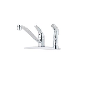 Pfister Pfirst Series 1-Handle Kitchen Faucet with Side Spray - Chrome