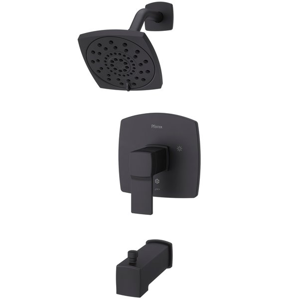 Pfister Deckard 1-Handle Tub and Shower Trim - Matte Black LG89