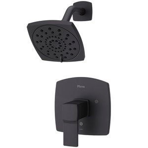 Robinetterie monocommande pour douche de Deckard de Pfister, noir mat