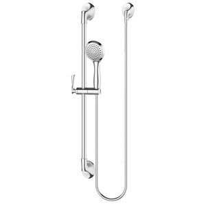 Douchette avec barre de coulissement Rhen de Pfister, chrome poli