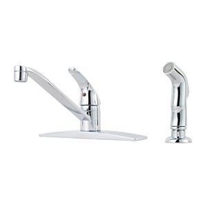 Robinet rétractable à 1 poigné/douchette Pfirst Series de Pfister, chrome