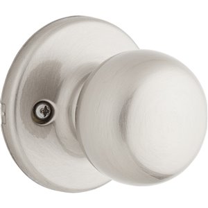 Weiser Fairfax Half Dummy Knobs - Satin Nickel