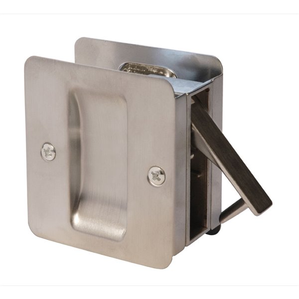 Weiser Square Pocket Door Lock - Chrome