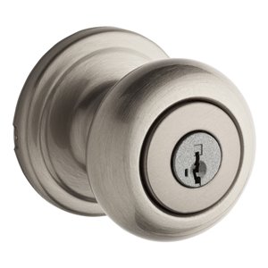 Weiser Phoenix Keyed Entry Knobs - Satin Nickel