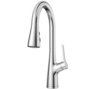 Robinet de cuisine à tirette Neera 1 poignée de Pfister, chrome