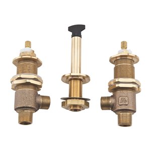 Pfirst Series Soupape brute réglable pour baignoire romaine à 3 trous