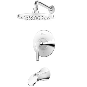 Robinetterie de bain et douche à 1 poignée Rhen de Pfister, chrome poli