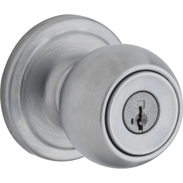 Weiser Huntington Keyed Entry Knobs - Satin Chrome