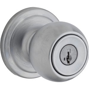 Weiser Huntington Keyed Entry Knobs - Satin Chrome