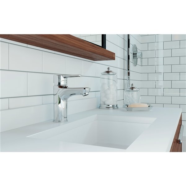 Pfister Pfirst Modern Single Control Bathroom Faucet With Push and Seal - Chrome